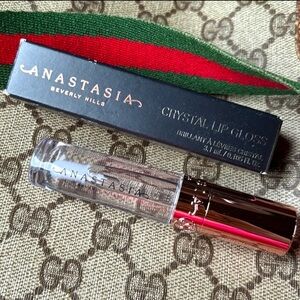 Brand New Anastasia Beverly Hills Non-Sticky Clear Crystal Lip Gloss in Glass